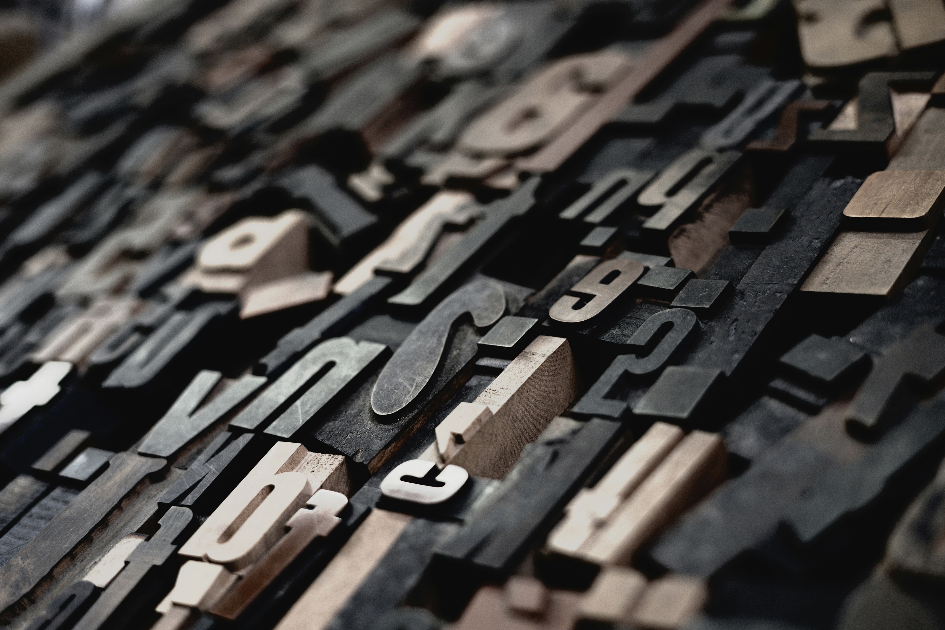 type-setting character blocks