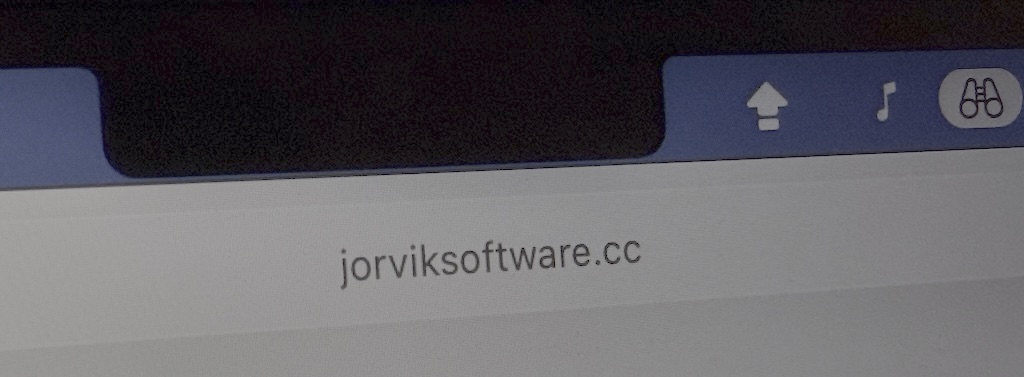 the notch on an Apple MacBook screen