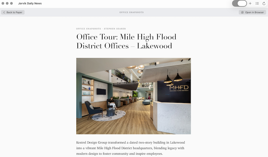 The distraction-free reader: serif type, fixed column width, dark-mode aware, no clutter.